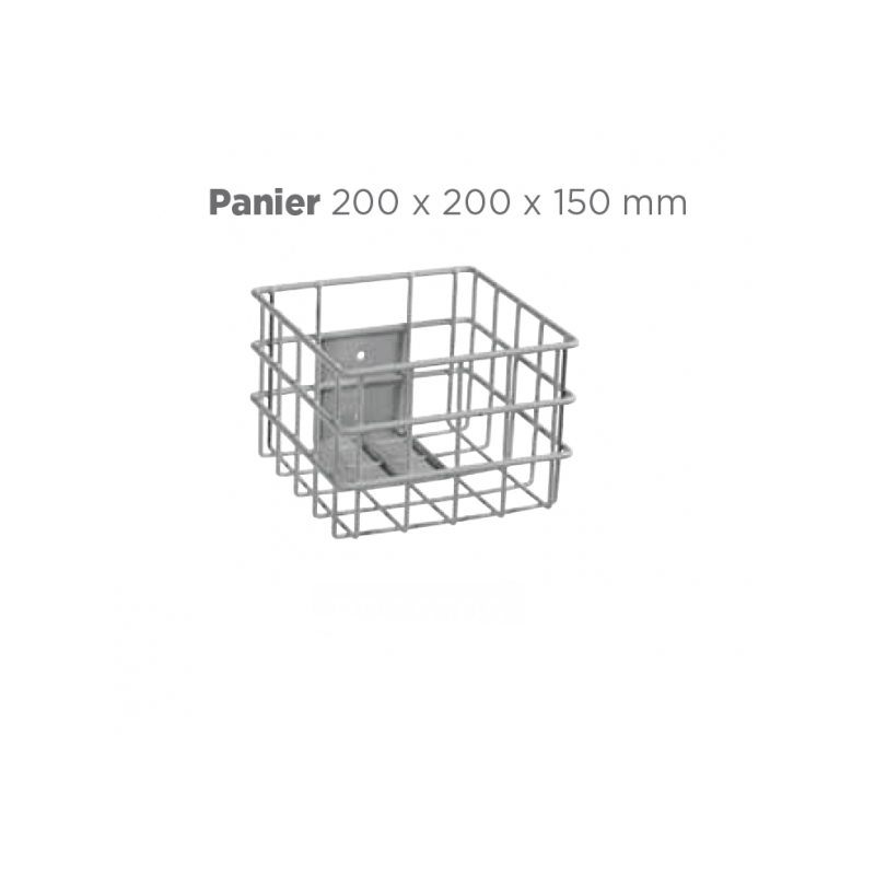 Panier fil inox pour chariot informatique