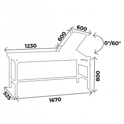 dimensions table d'examen inox ecomax carina Teamalex