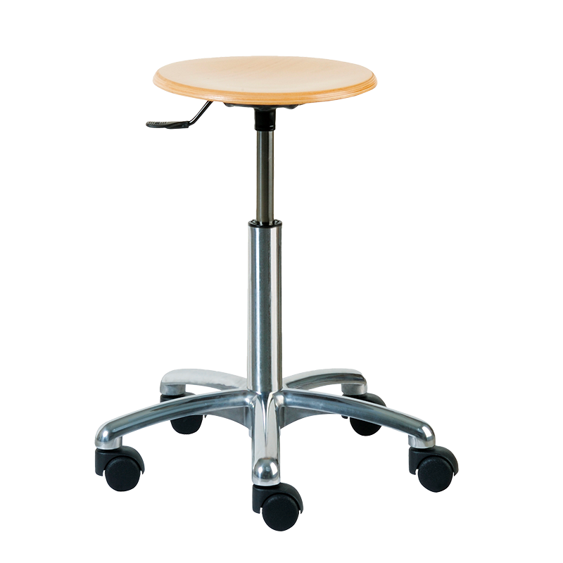 Tabouret assise ronde bois Carina Medical Teamalex