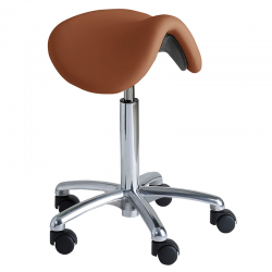 Tabouret à roulettes assise selle à cheval 6506 CARINA