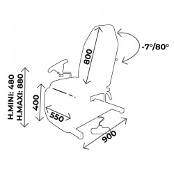 dimensions fauteuil prise de sang carina teamalex