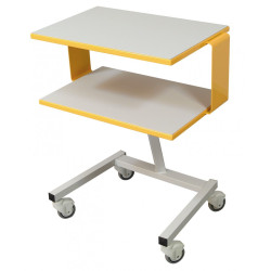 Guéridon assistant 2 plateaux Fidji Promotal Teamalex Medical