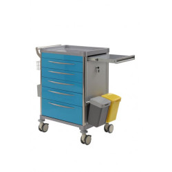 Chariot de soins 5 tiroirs Teamalex Medical