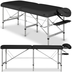 Table de massage pliante noire Teamalex Medical