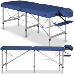 Table de massage pliante bleue Teamalex