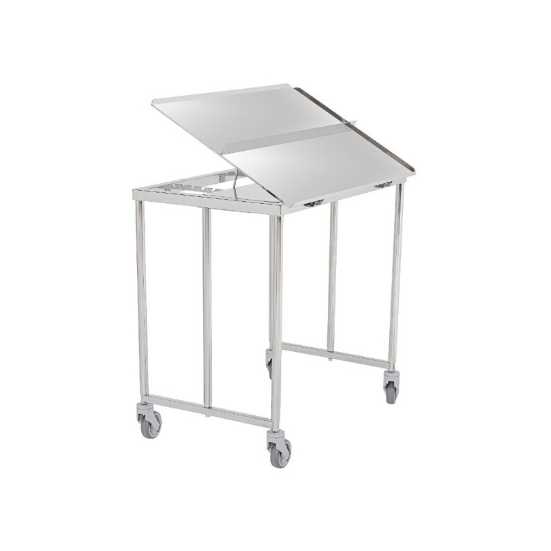 Table pont chirurgicale inox plateau oscillant Tourinox Teamalex