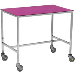 Table à instruments inox 1 plateau résine Teamalex Medical