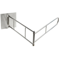 Potence murale à perfusion 2 bras articulés en inox Teamalex