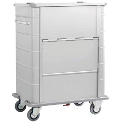 Chariot Conteneur à linge sale ou déchets fermé Teamalex Médical