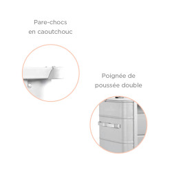 options Chariot Conteneur à linge sale ou déchets Teamalex