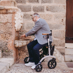 Déambulateur 4 roues Rollator allround Saljol Teamalex Medical