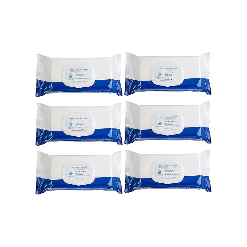 Lot de boites de 50 lingettes désinfectantes surfaces et objets Teamalex Medical Lot de boites de 50 lingettes désinfectantes surfaces et objets Teamalex Medical