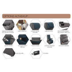 Fauteuil de relaxation releveur électrique ALTHEA'UP Teamalex Medical