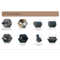 Fauteuil de relaxation releveur électrique ALTHEA