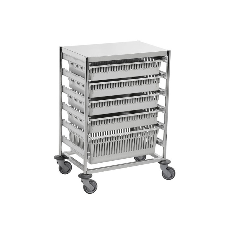 Chariot modulaire en inox Teamalex Medical Chariot modulaire en inox Teamalex Medical
