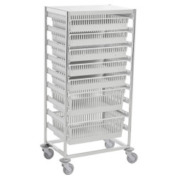 chariot médical modulaire en inox Teamalex