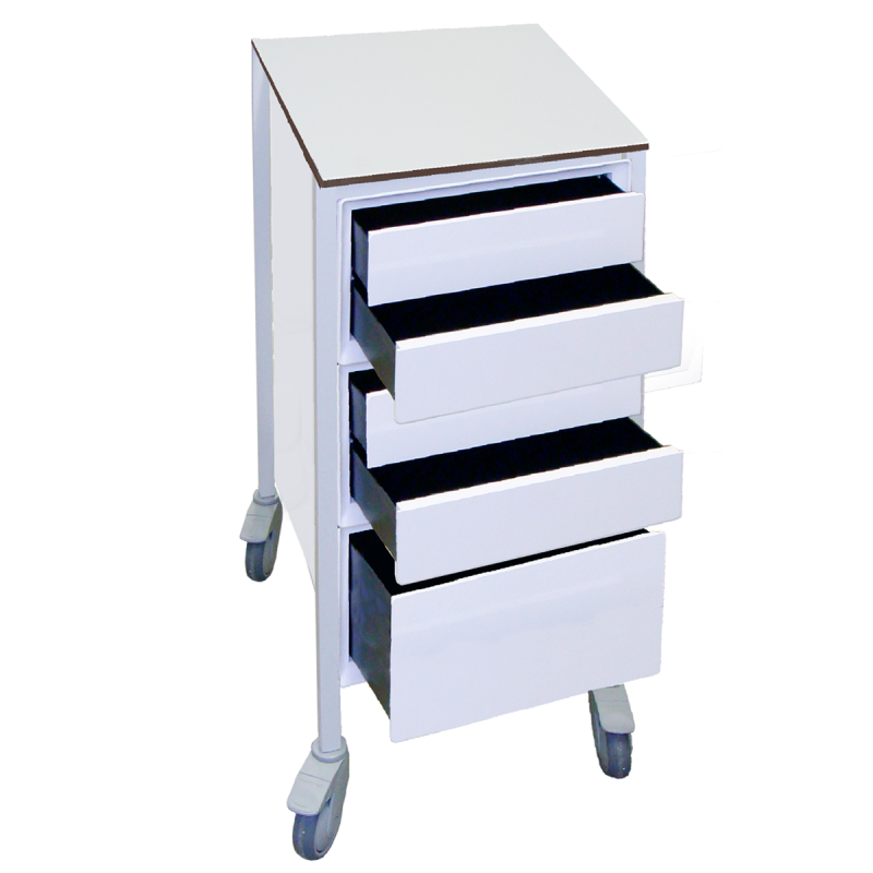 Desserte médicale amagnétique 5 tiroirs Teamalex Medical