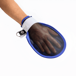 Moufles médicales de protection rigides en coton et fibres siliconées Teamalex Medical