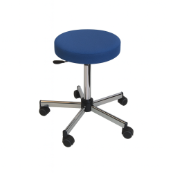 Tabouret médical réglable avec assise confort bleu teamalex