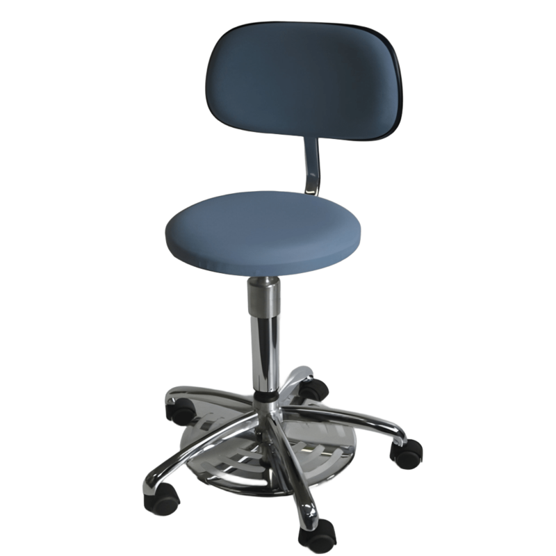 Tabouret médical commande au pied avec dossier Teamalex Medical Tabouret médical commande au pied avec dossier Teamalex Medical