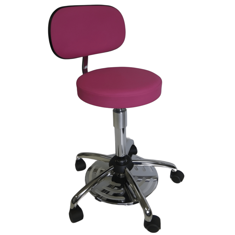 Tabouret médical commande au pied avec dossier et assise confort Teamalex Medical Tabouret médical commande au pied avec dossier et assise confort Teamalex Medical