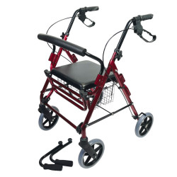 Déambulateur fauteuil de transfert 4 roues Rollator Victor poignées teamalex medical