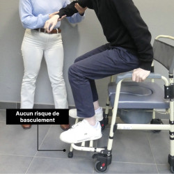 Chaise percée médicale mobile Sardaigne Mobilité - Teamalex Médical