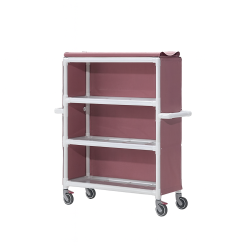 Chariot blanchisserie linge Teamalex Medical ouvert