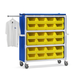 Chariot à linge pour le linge plié teamalex medical