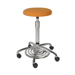 Tabouret médical réglable avec commande au pied