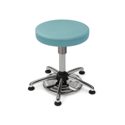 Tabouret chirurgien commande au pied et assise confort teamalex vert