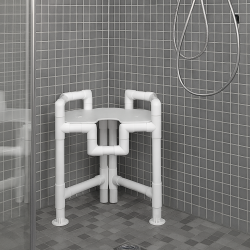 Tabouret de douche d'angle teamalex medical