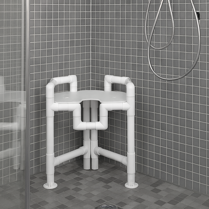 Tabouret de douche d'angle teamalex medical