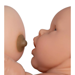 Simulateur Bébé d'entraînement pour parents fille peau claire exemple