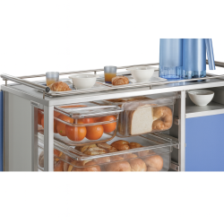 Galerie en fil pour chariot petit déjeuner teamalex medical