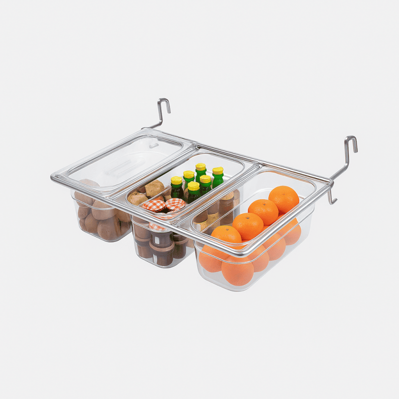 Support Inox pour 3 bacs GN 1/3 teamalex medical Support Inox pour 3 bacs GN 1/3 teamalex medical