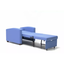Fauteuil lit d'accompagnant 1 place déplié teamalex
