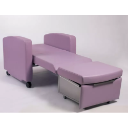 Fauteuil lit d'accompagnant 1 place avec caisson teamalex medical P3001
