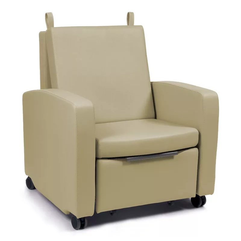 Fauteuil lit d'accompagnant 1 place avec caisson teamalex medical beige Fauteuil lit d'accompagnant 1 place avec caisson teamalex medical beige