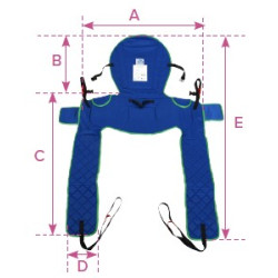 shéma Sangle toilette avec tetiere teamalex medical