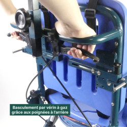 Chaise douche wc enfant Pelican poignée de poussée teamalex