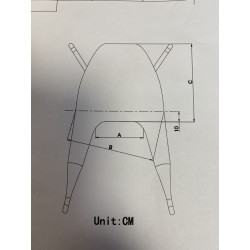 dimensions Sangles pour lève-patient Majorque teamalex
