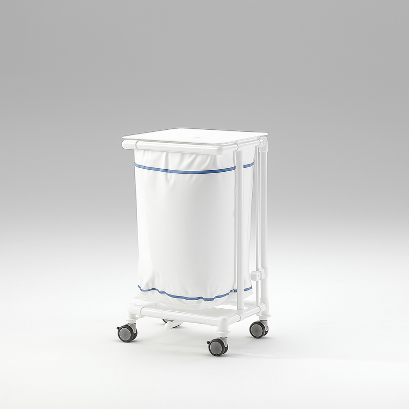 Chariot à linge sale à roulettes 1 sac teamalex medical
