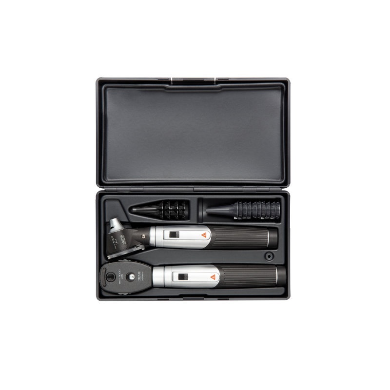 Trousse Mini 3000 à fibres optiques Otoscope et Ophtalmoscope Heine