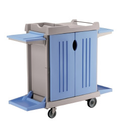 Chariot à linge composite avec 4 portes teamalex medical