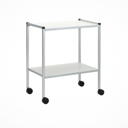 Guéridon laqué 2 plateaux stratifié 600x400mm teamalex