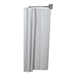 Paravent médical télescopique mural Teamalex Medical plié