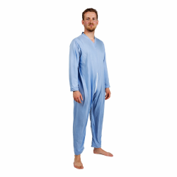 Pyjama de soin grenouillère avec fermeture éclair dans le dos Teamalex Medical