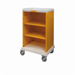 Chariot de distribution du linge 2 étagères sans porte teamalex medical