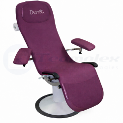 Fauteuil de prélèvement sanguin sur socle Dénéo Promotal prune teamalex